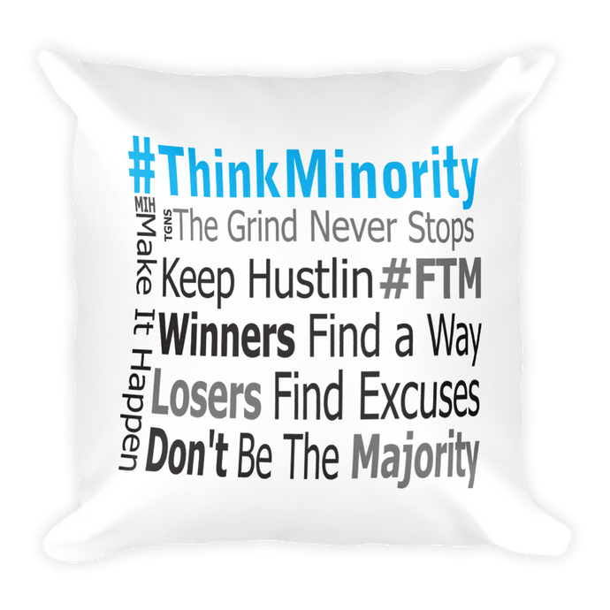 Minority Mindset® Quotes Pillow